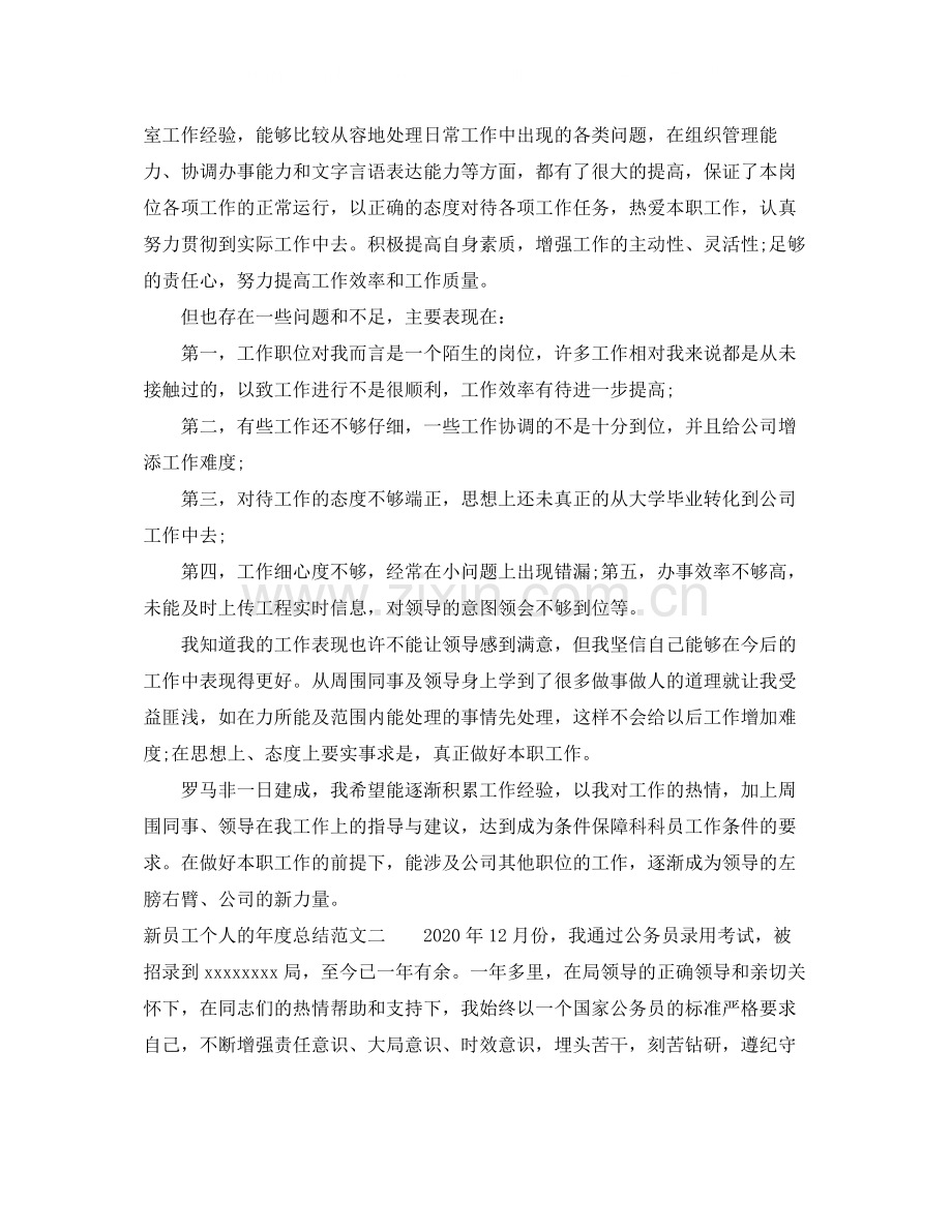 新员工个人的年度总结.docx_第2页