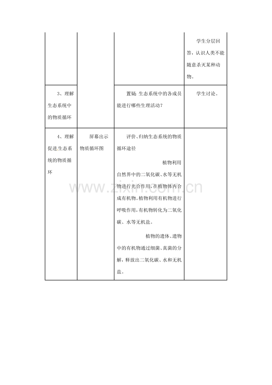 八年级生物上册 5.3.1 动物在自然界中的作用教案 （新版）新人教版-（新版）新人教版初中八年级上册生物教案.doc_第3页