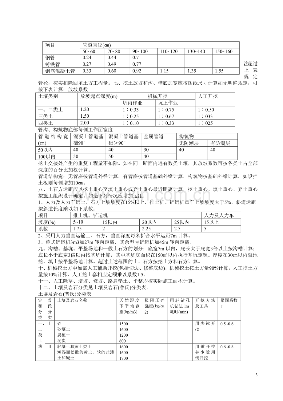 江西省市政工程预算定额总说明及计算规则(建筑).doc_第3页