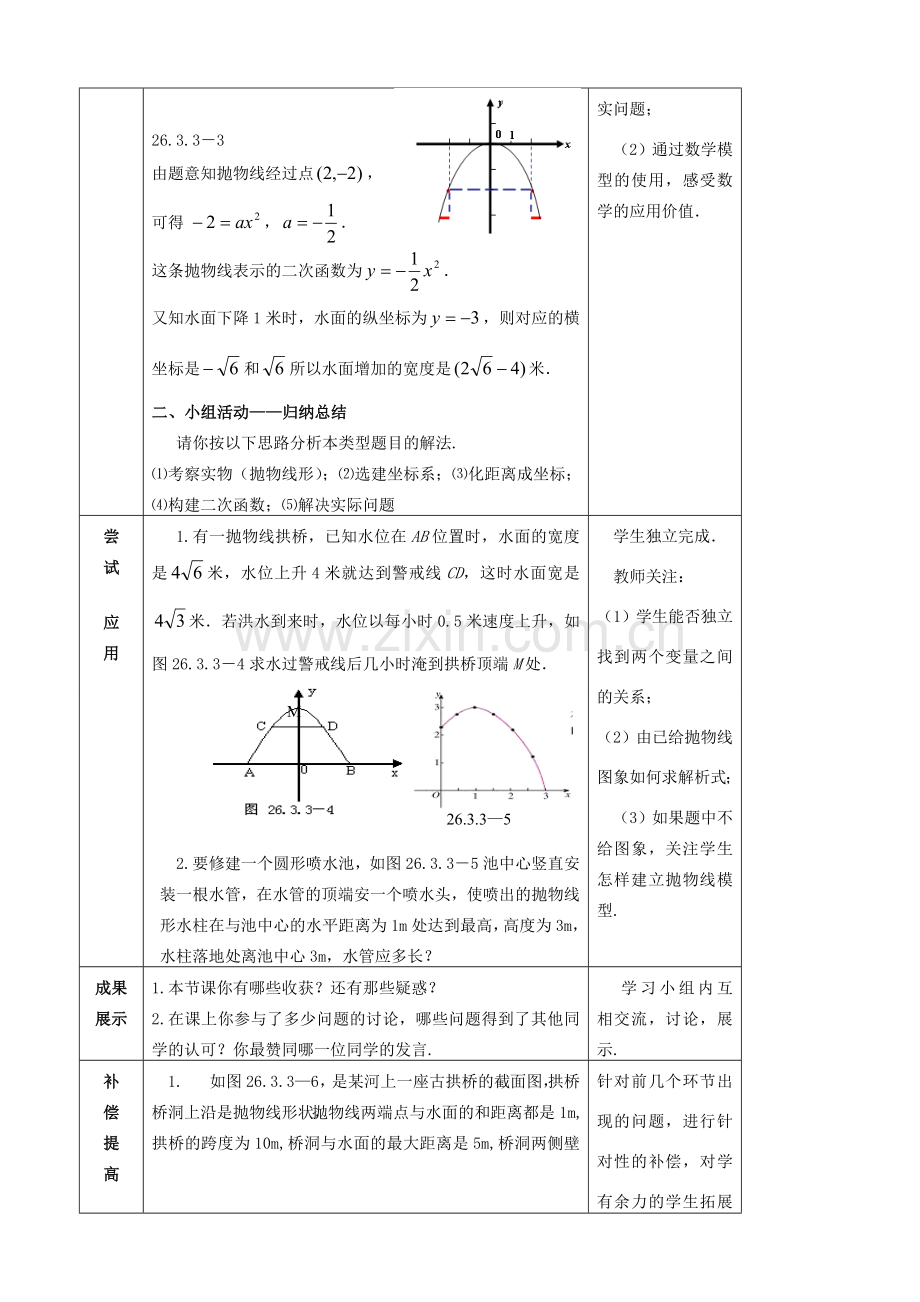 秋九年级数学上册 22.3 实际问题与二次函数（第3课时）教案 （新版）新人教版-（新版）新人教版初中九年级上册数学教案.doc_第2页