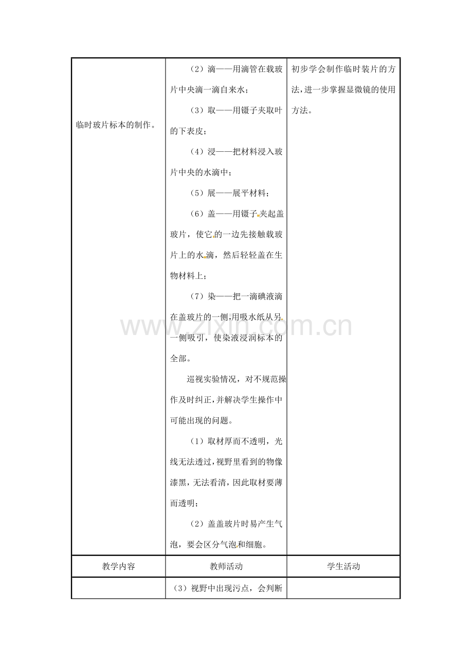 辽宁省辽阳市第九中学七年级生物上册《1.2.1 探索生命的器具（第2课时）》教案 新人教版.doc_第2页