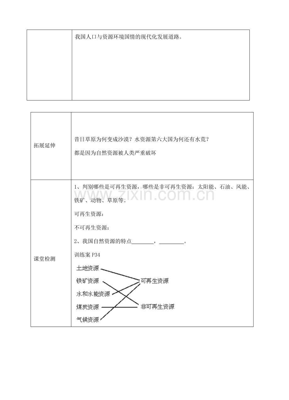 八年级地理上册 第三章 第一节 自然资源的基本特征教案1 （新版）新人教版-（新版）新人教版初中八年级上册地理教案.doc_第2页