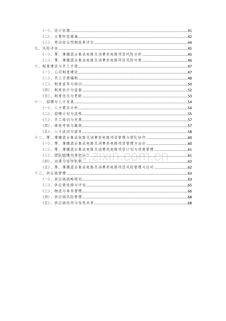 厚、薄膜混合集成电路及消费类电路项目可行性分析报告.docx_第3页