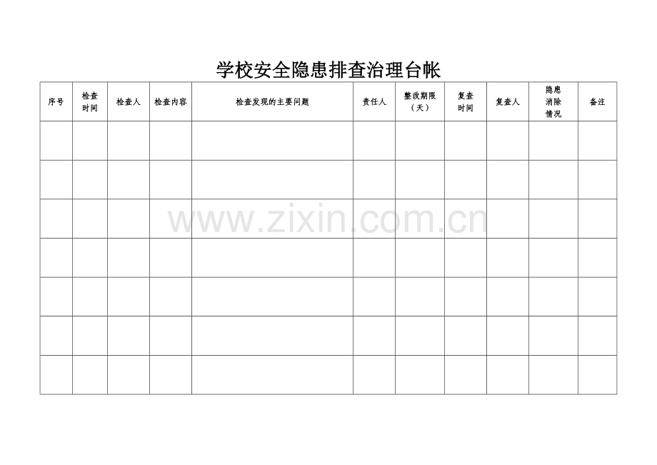 学校安全隐患排查治理工作台帐.doc_第2页