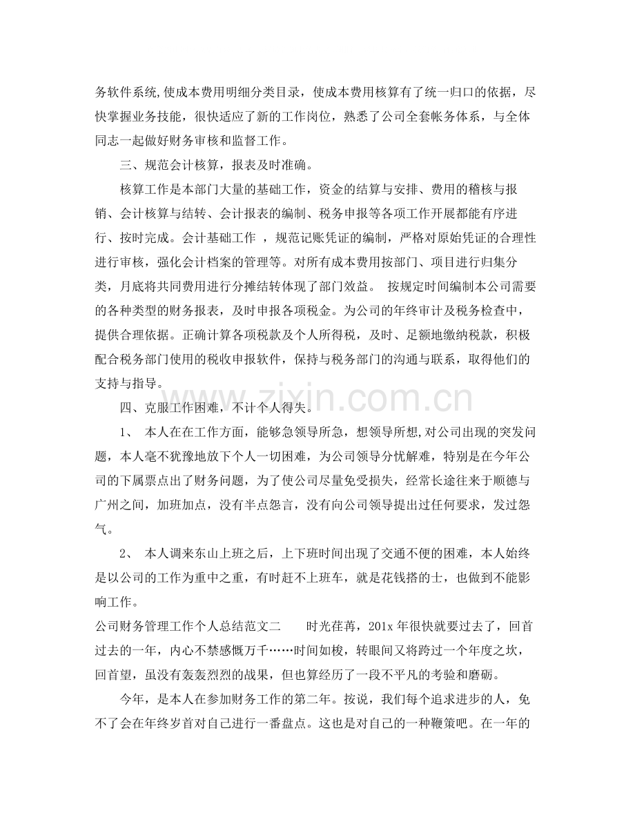 公司财务管理工作个人总结.docx_第2页