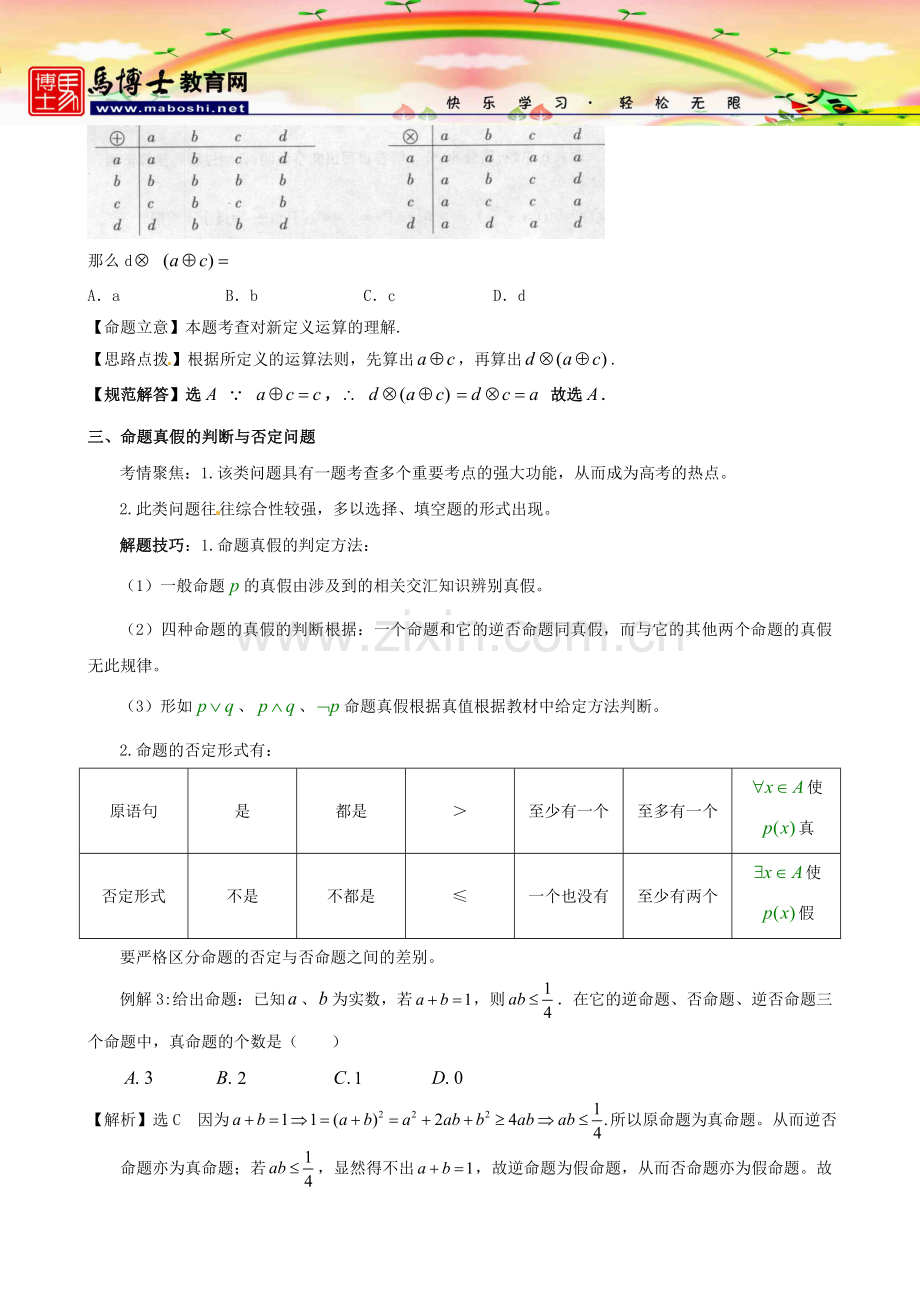 高中数学经典解题技巧及方法(集合、常用逻辑用语).doc_第3页