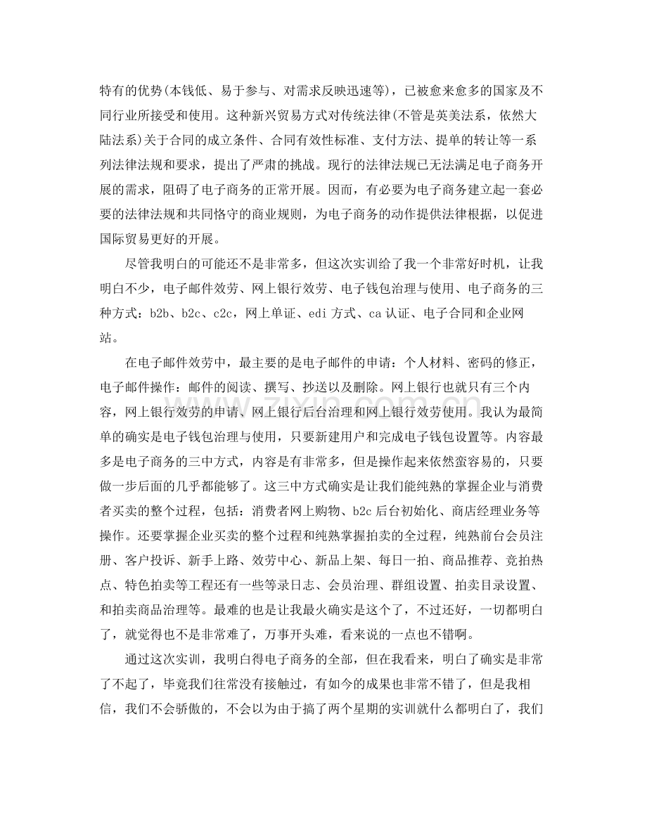 电子商务实习自我鉴定参考总结范文.docx_第2页