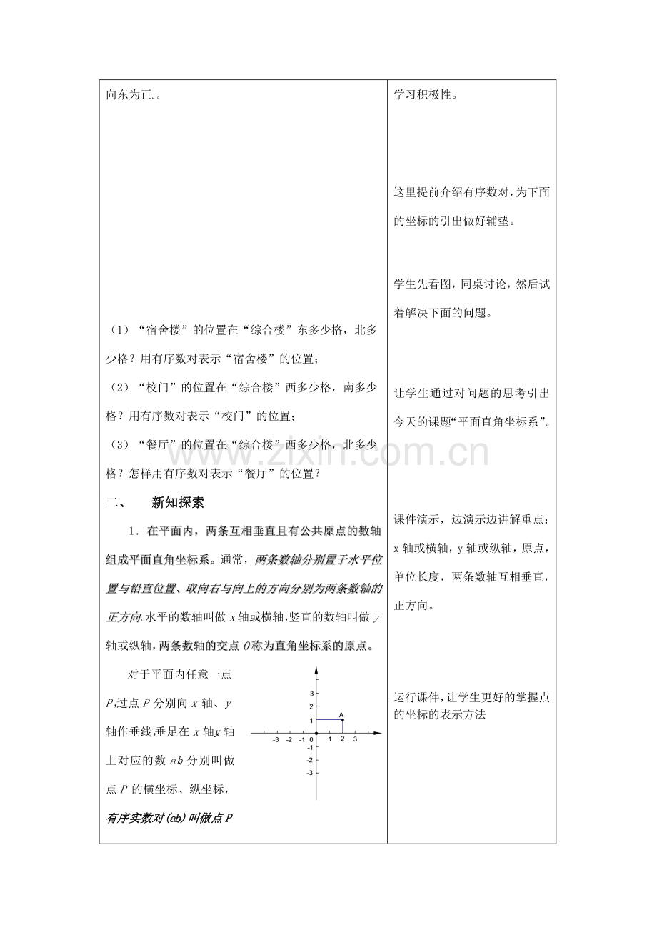 八年级数学上册 平面直角坐标系教案 苏科版.doc_第2页