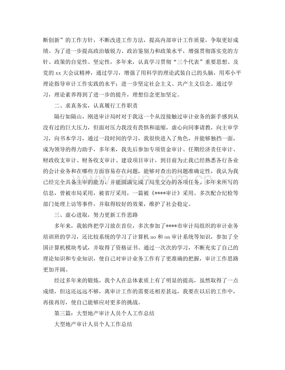 审计人员个人工作总结.docx_第3页