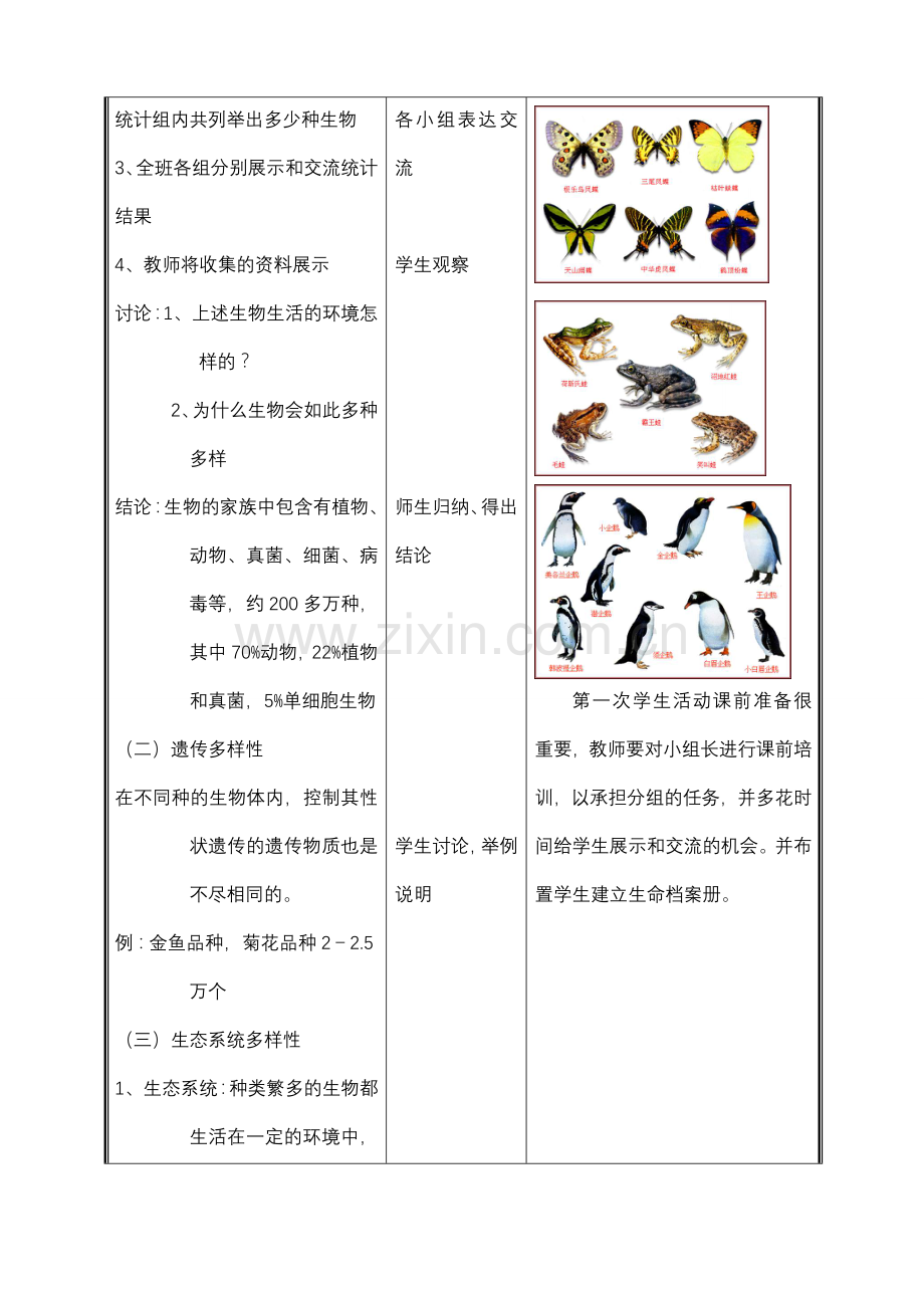 七年级生物上册 第一单元第一节形形色色的生物（一）教案 北师大版.doc_第3页