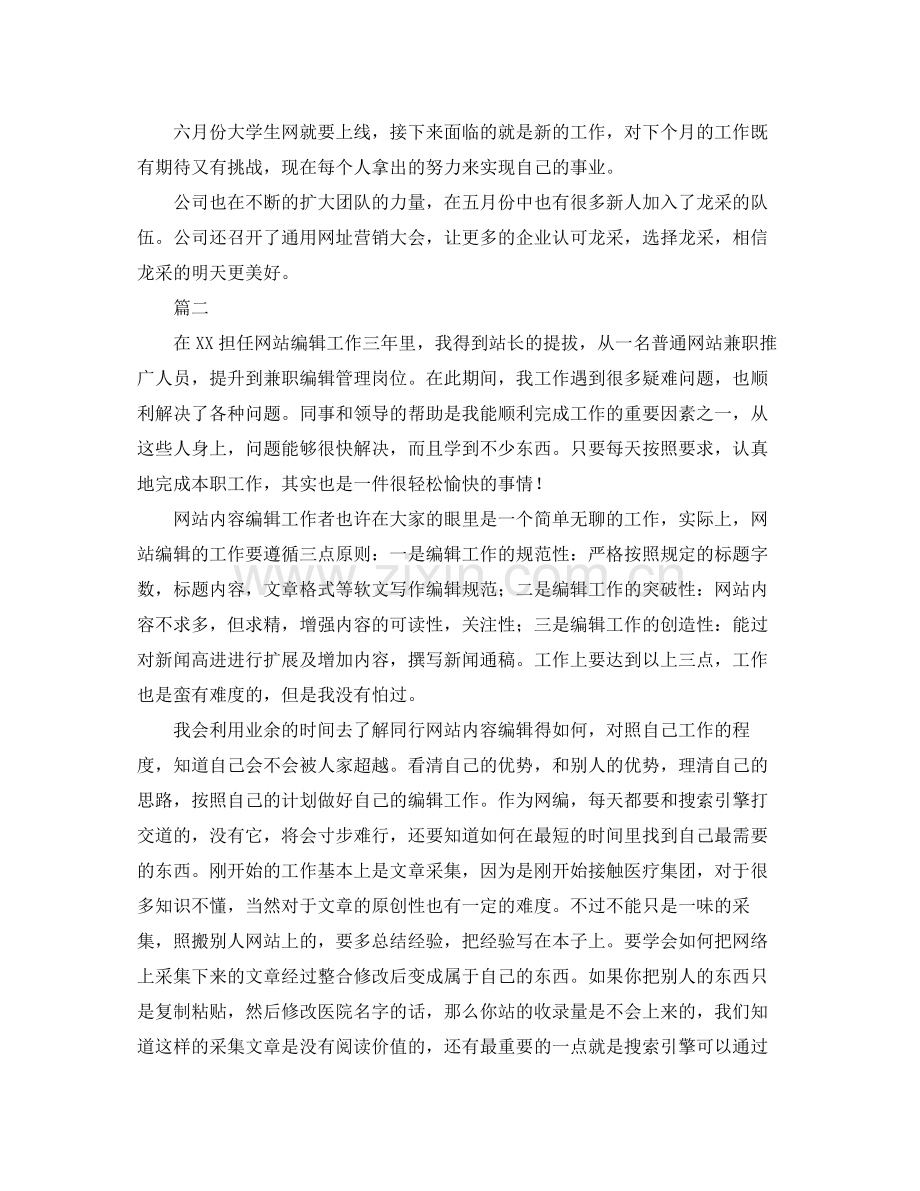 网站编辑个人工作总结三篇.docx_第2页