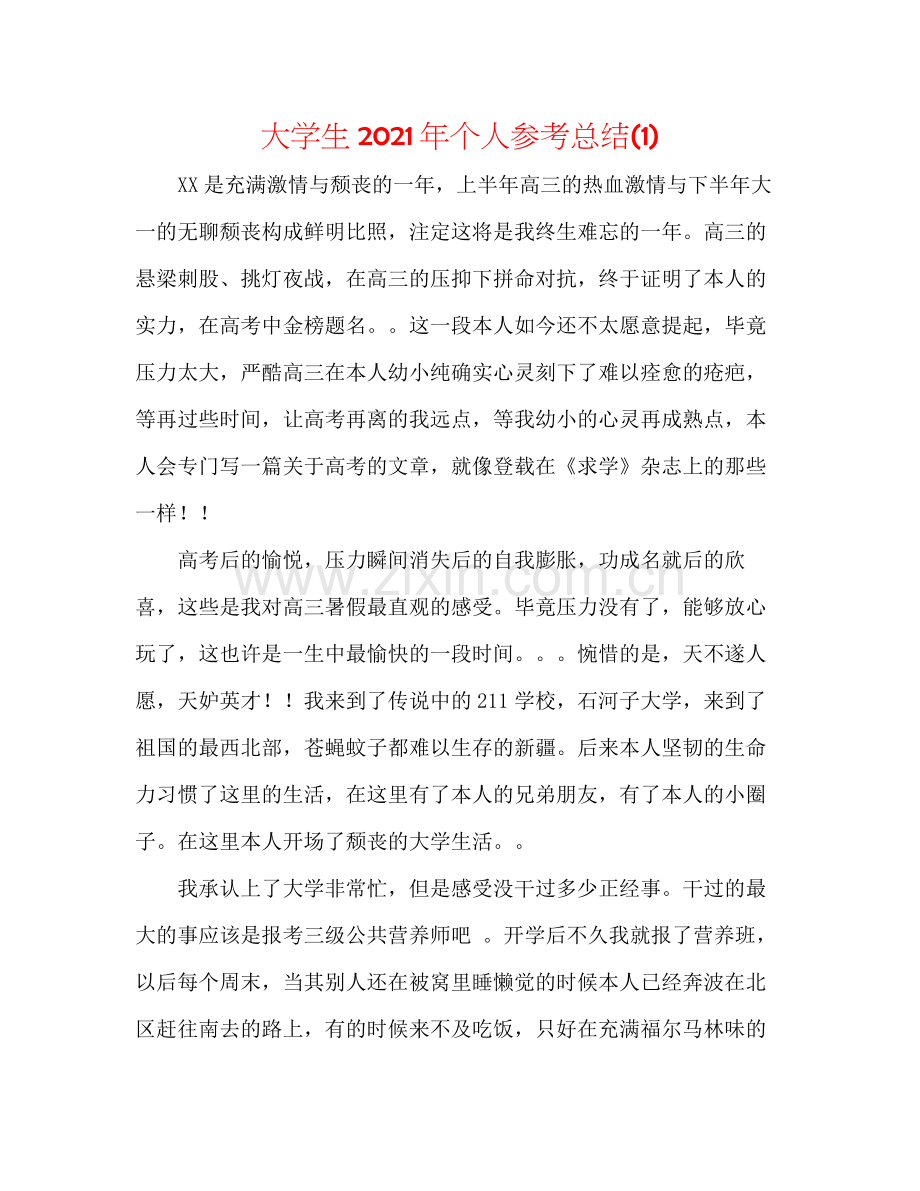 大学生年个人参考总结1).docx_第1页