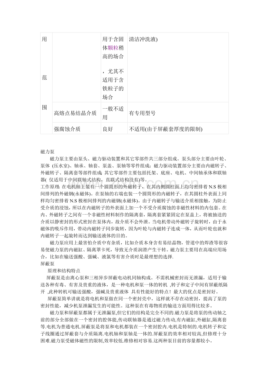 磁力泵与屏蔽泵区别、原理介绍.doc_第2页