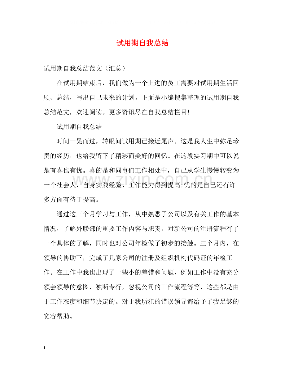 试用期自我总结.docx_第1页