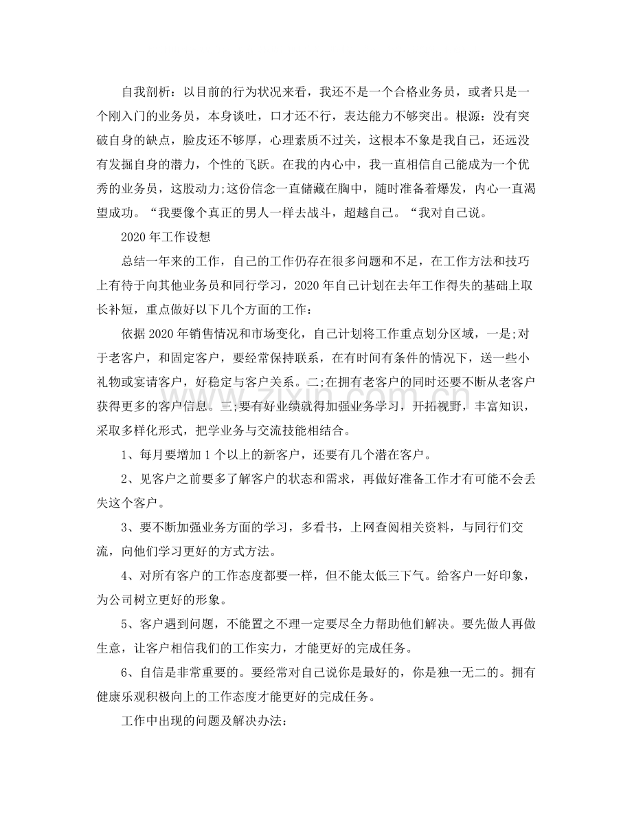 业务员行业年终工作总结范文.docx_第2页