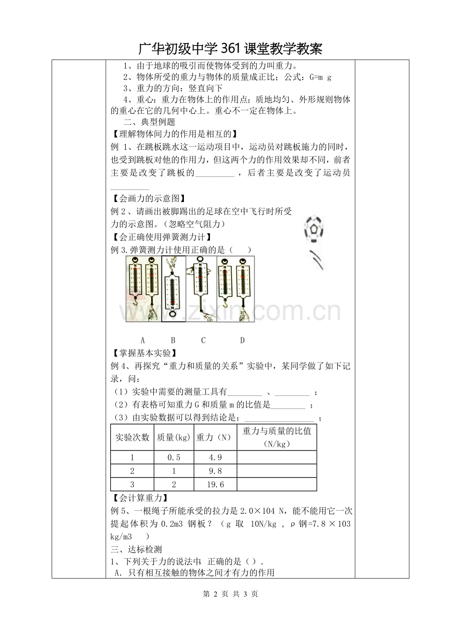 第七章《力》复习教案.doc_第2页