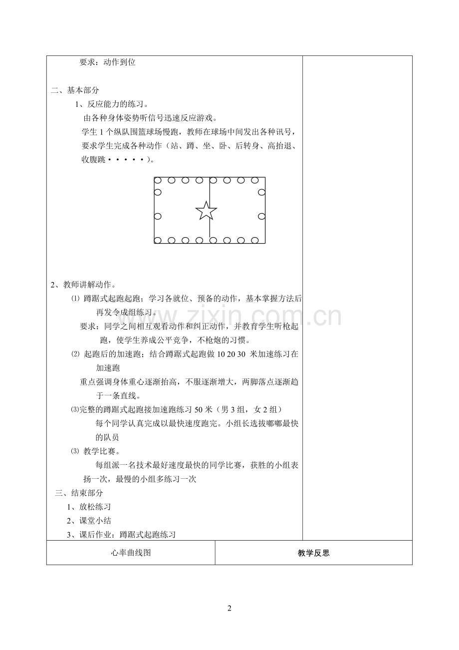 蹲踞式起跑及起跑后加速跑.doc_第2页