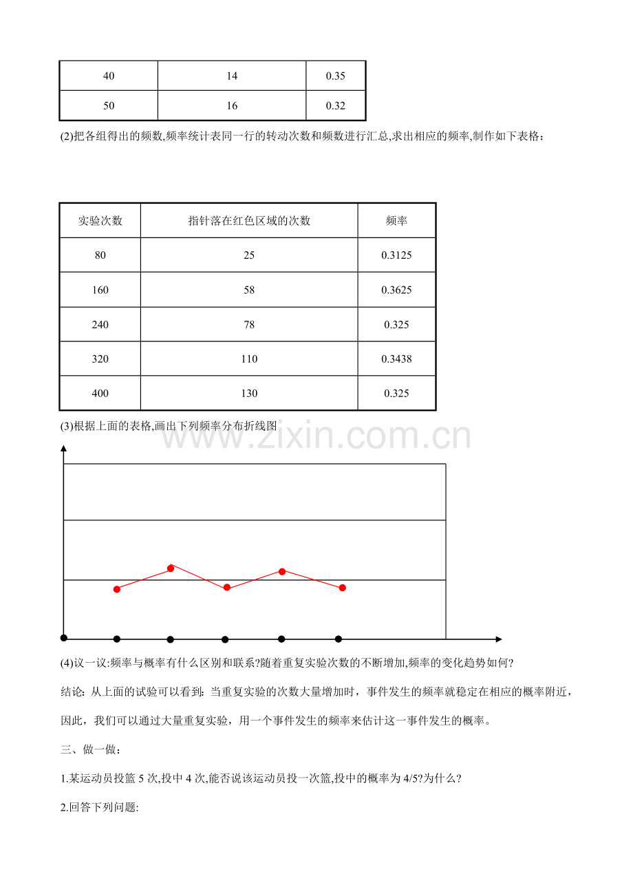 浙教版九年级数学下册 估计概率.doc_第2页