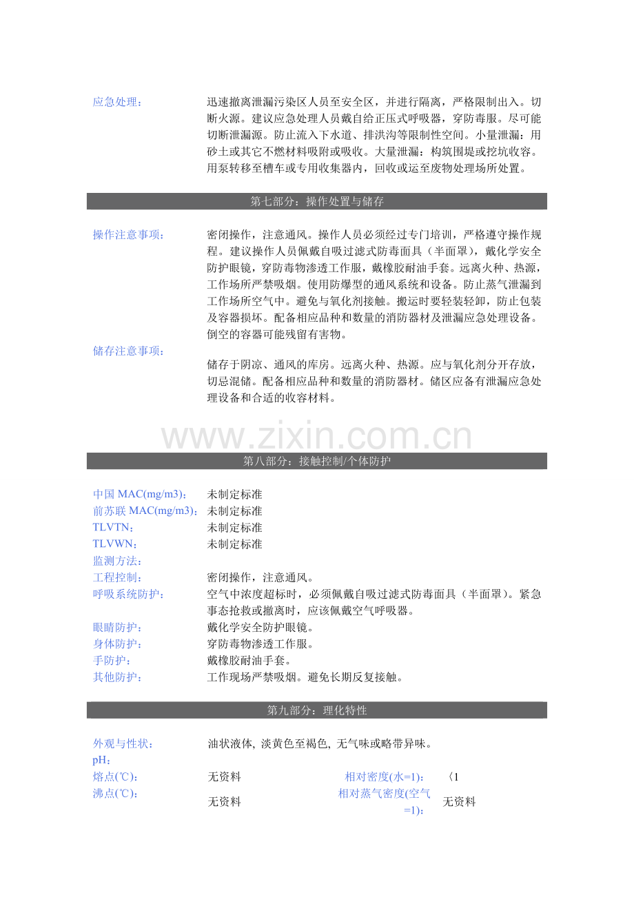 润滑油安全技术说明书(MSDS).doc_第2页