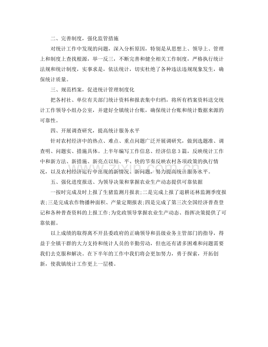 乡镇统计员个人工作总结2.docx_第3页