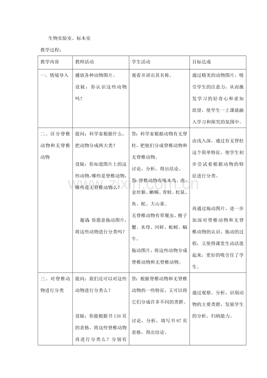 八年级生物下册 第9单元 生物的多样性 第一节 生物的分类名师教案 苏教版.doc_第2页