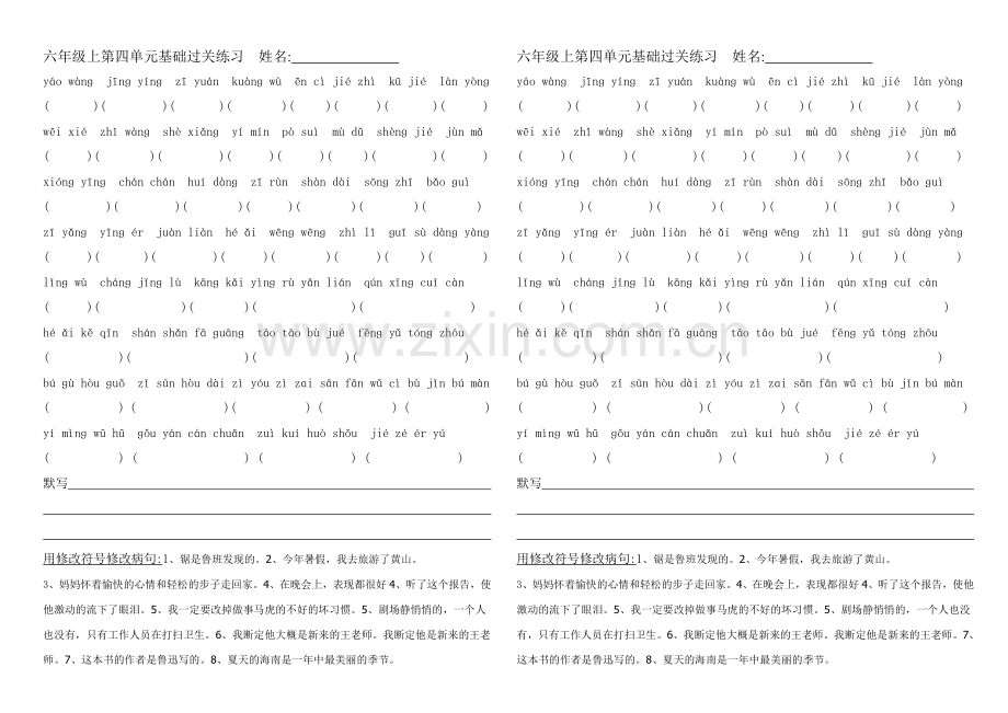 六年级下基础过关练习姓名.doc_第2页