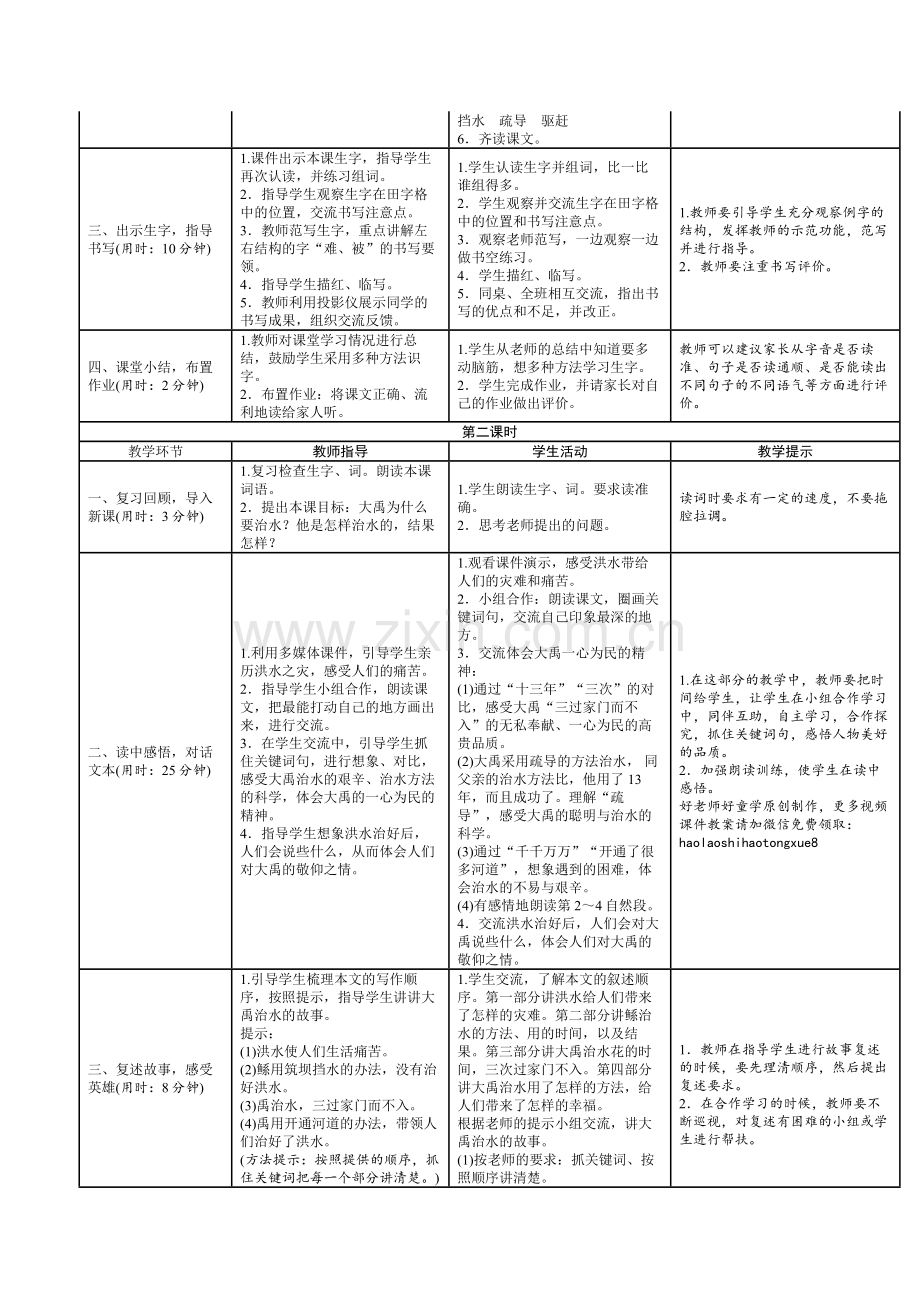 第六单元表格式教案导学案教学设计.docx_第2页