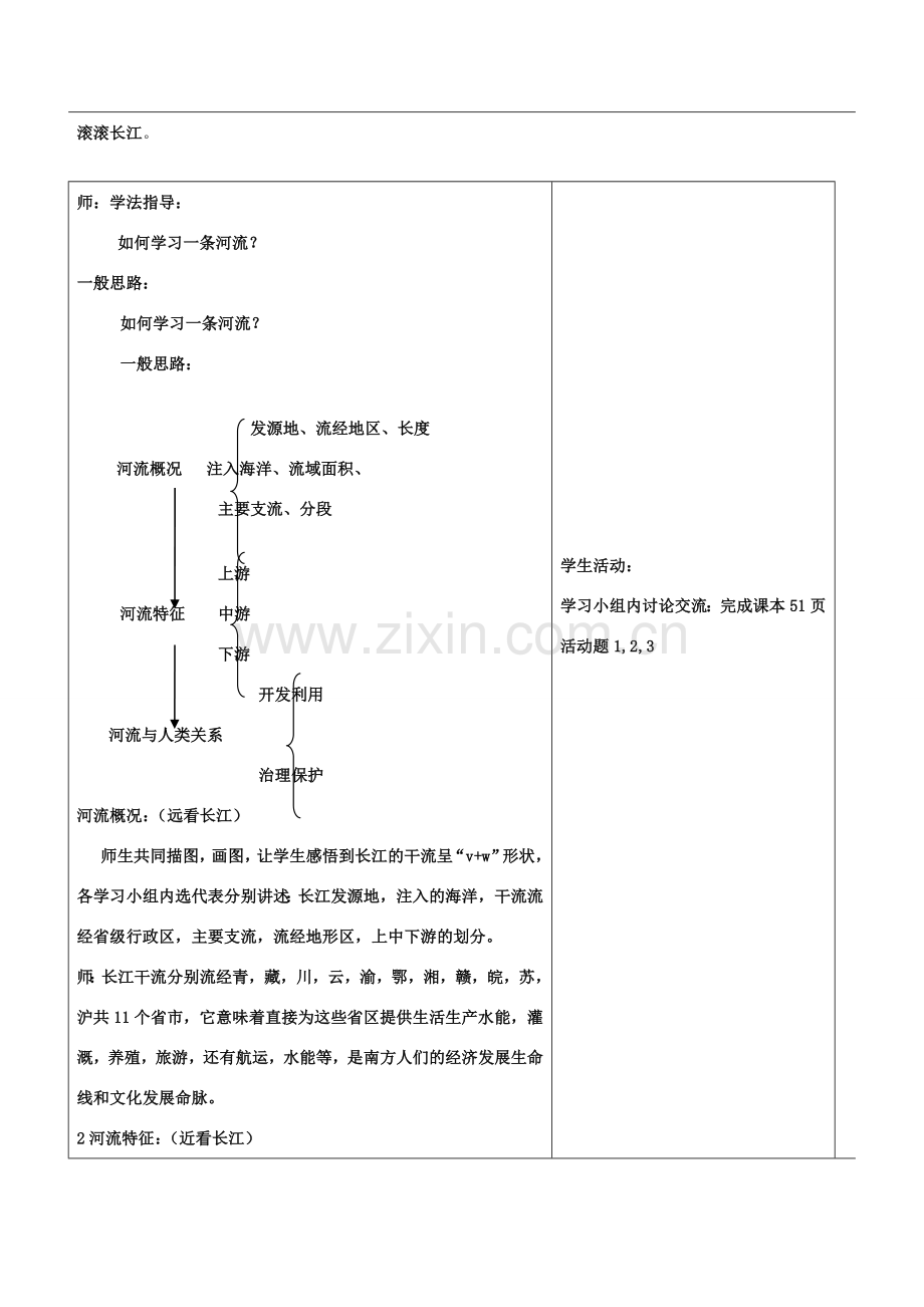 八年级地理上册 第二章 第三节 中国的河流 滚滚长江教学设计 （新版）湘教版-（新版）湘教版初中八年级上册地理教案.doc_第2页