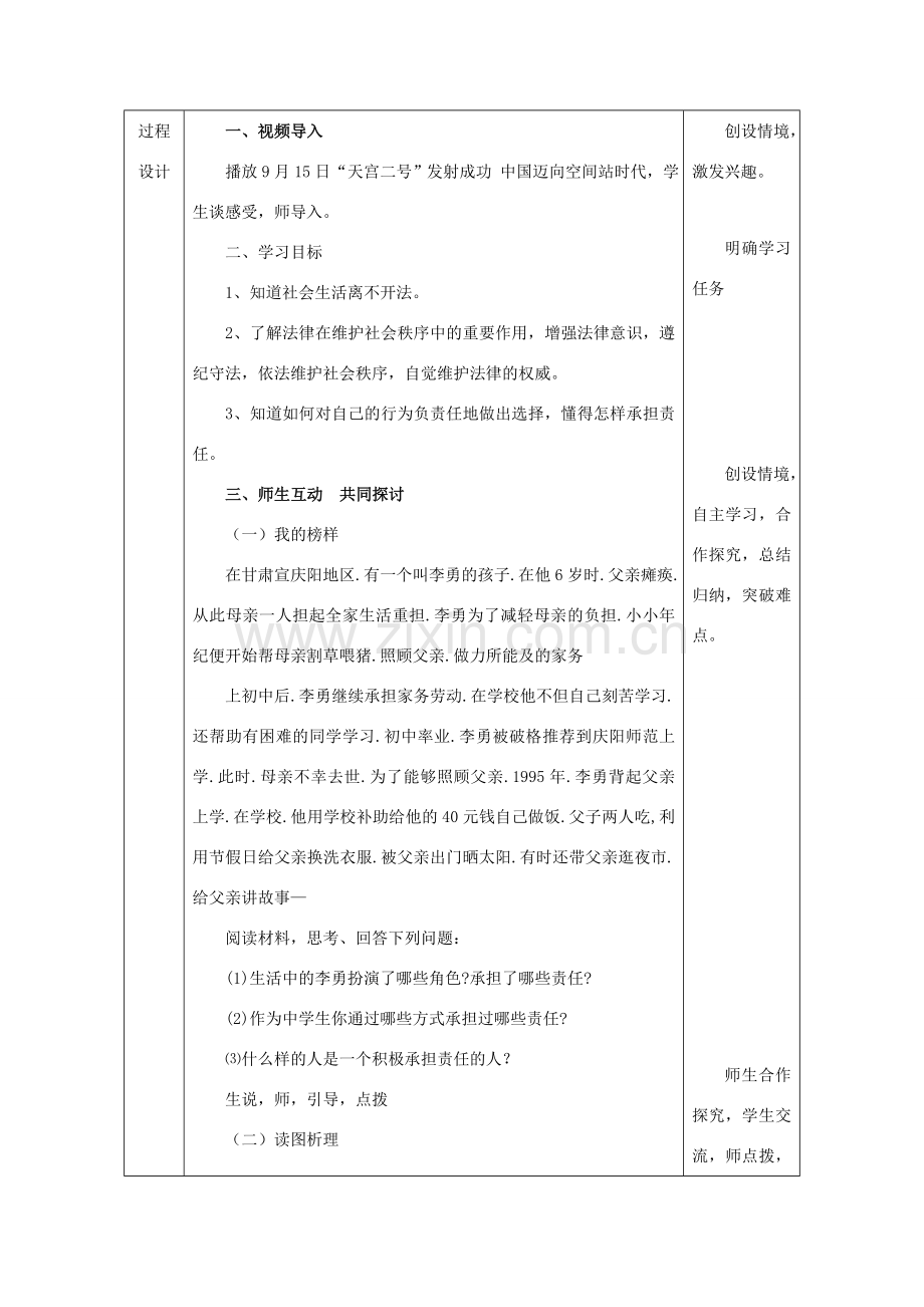 九年级政治全册 第一单元 在社会生活中承担责任 第二课 在承担责任中 第3框《让社会投给我赞成票》教案 鲁教版-鲁教版初中九年级全册政治教案.doc_第2页