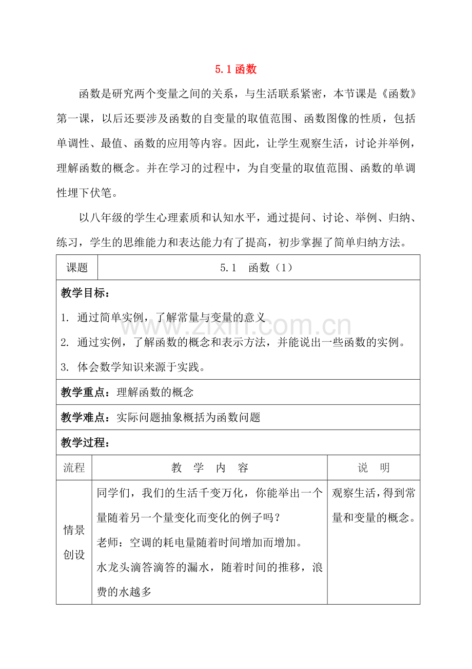 八年级数学函数教案苏科版.doc_第1页