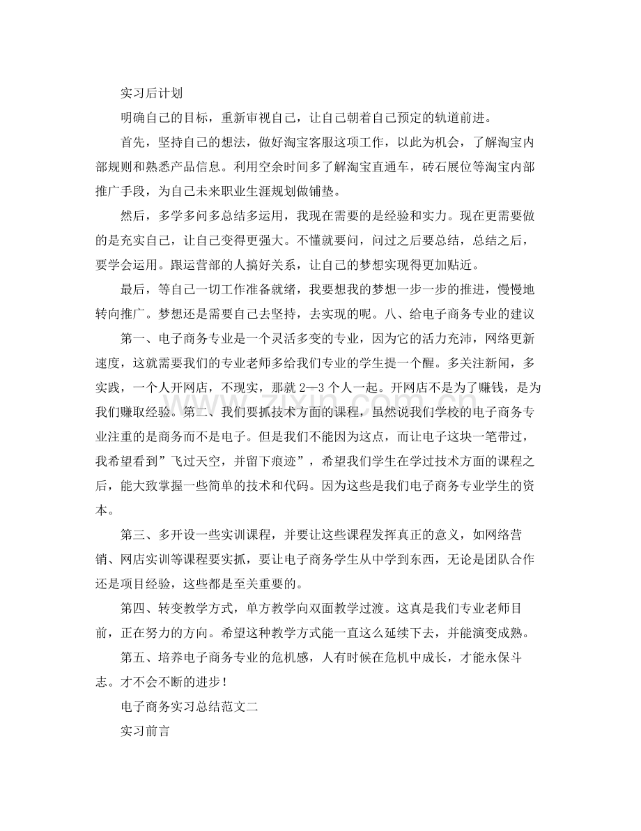 电子商务的实习工作总结范文 .docx_第2页