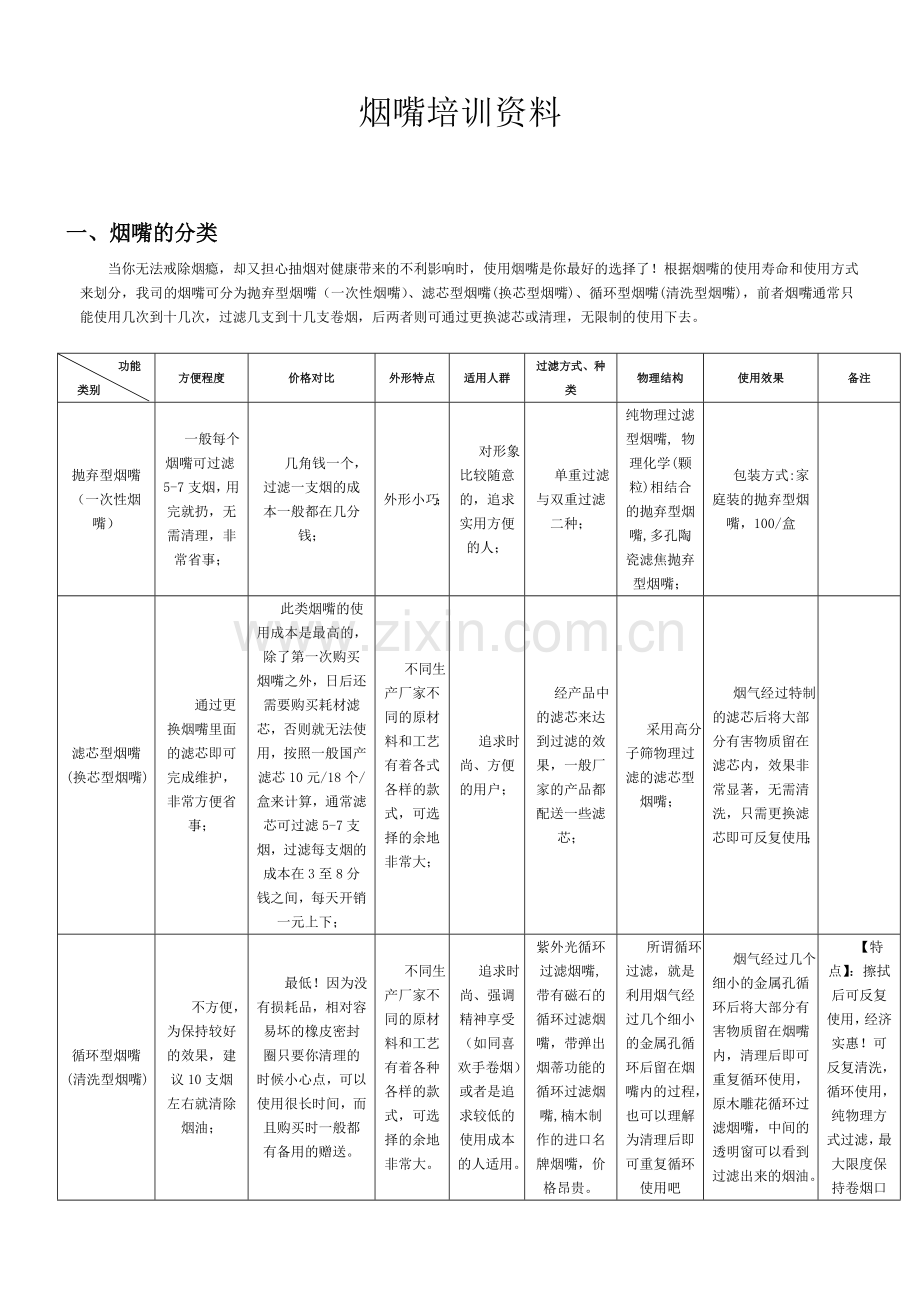 烟嘴培训资料.doc_第1页