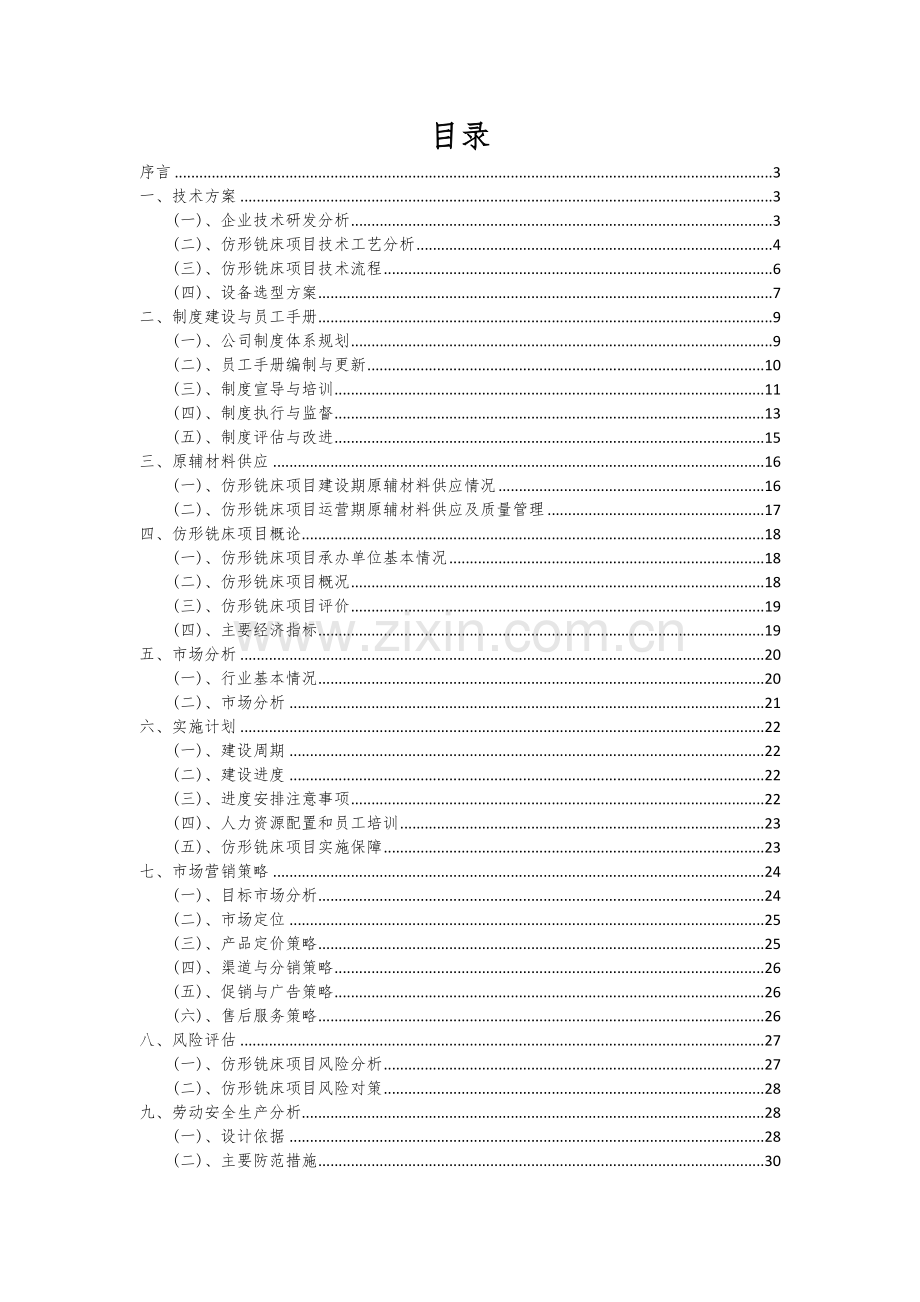 仿形铣床项目可行性分析报告.docx_第2页