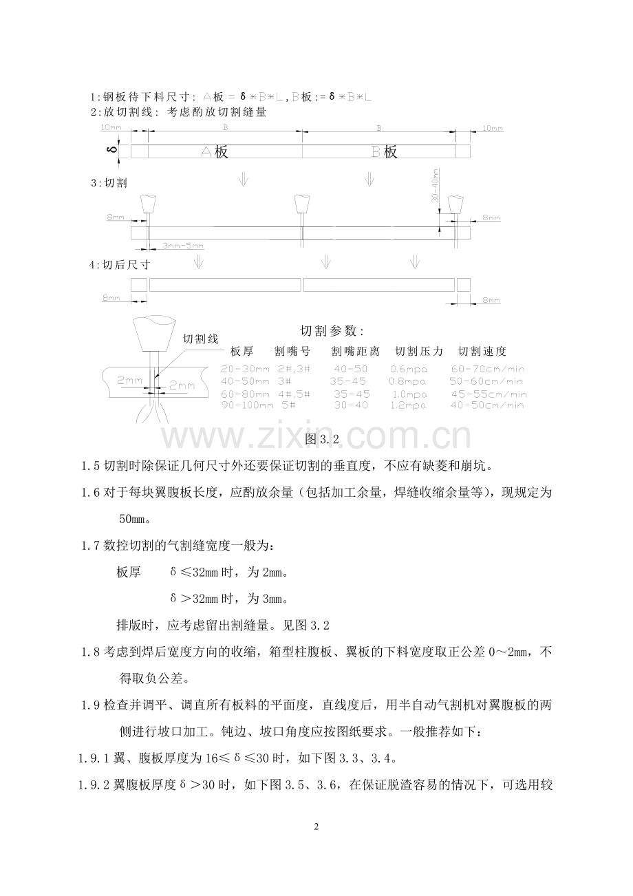 箱型柱板的下料、加工制作工艺2.doc_第2页