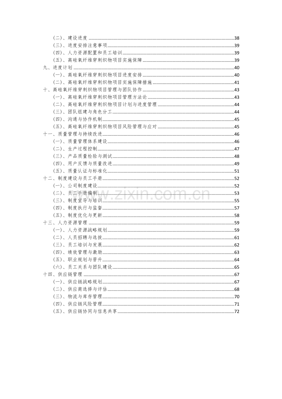 高硅氧纤维穿刺织物项目可行性研究报告.docx_第3页