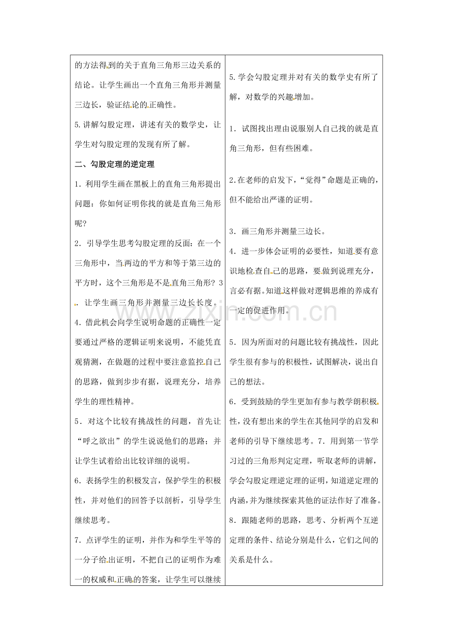 山东省枣庄市峄城区吴林街道中学九年级数学上册 1.2 直角三角形教案 北师大版.doc_第2页