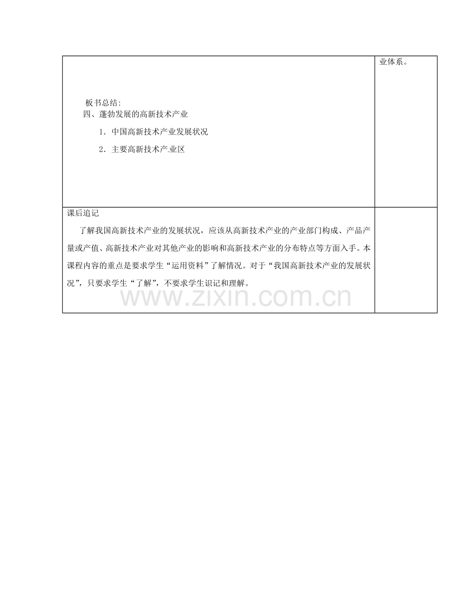 江苏省徐州市铜山区八年级地理上册 4.2工业教案3 （新版）湘教版-（新版）湘教版初中八年级上册地理教案.doc_第3页