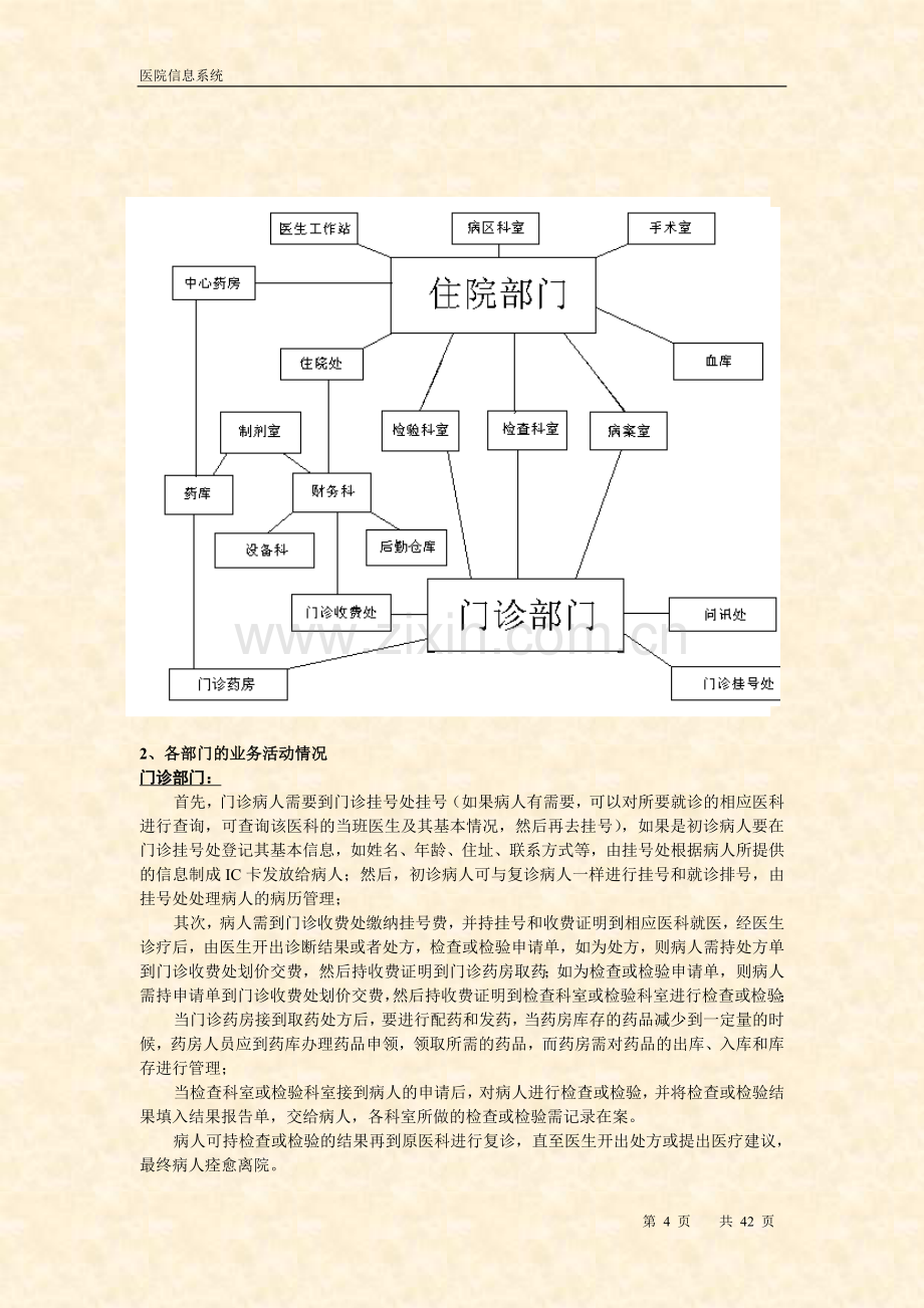 医院信息管理系统的需求分析(文字表述-数据流图-数据字典}.doc_第3页