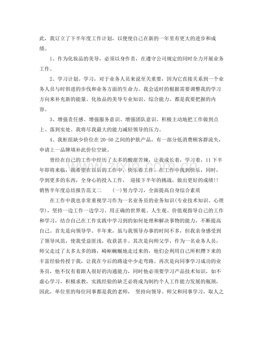 销售半年度总结报告 .docx_第3页