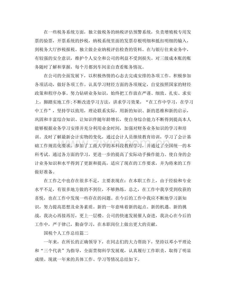 国税个人工作总结范文2.docx_第2页