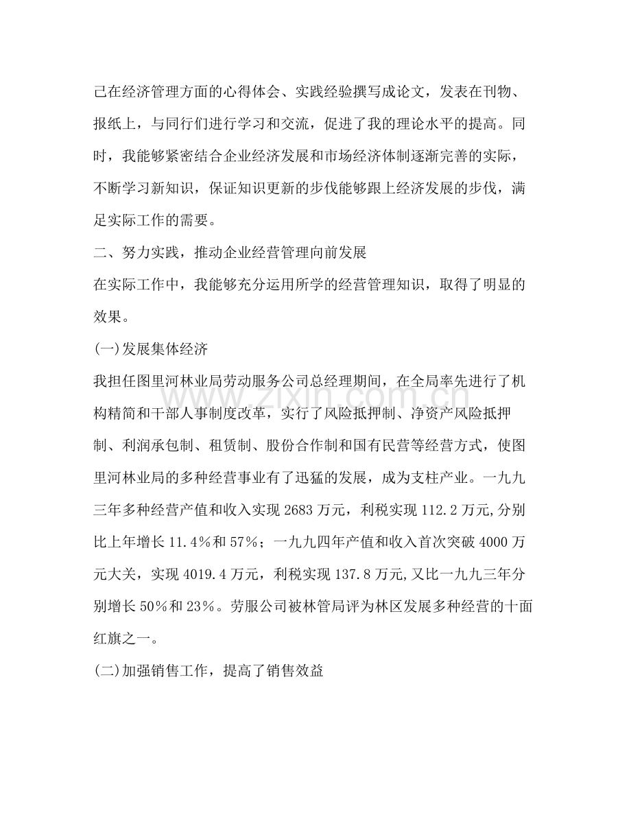 高级经济师专业技术工作总结多篇).docx_第2页