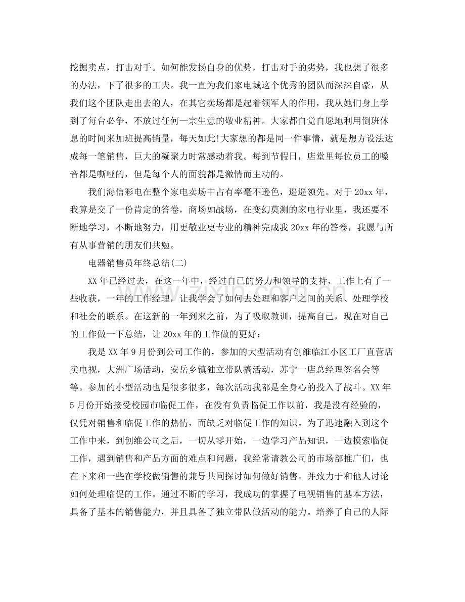 电器销售员的年终总结 .docx_第2页