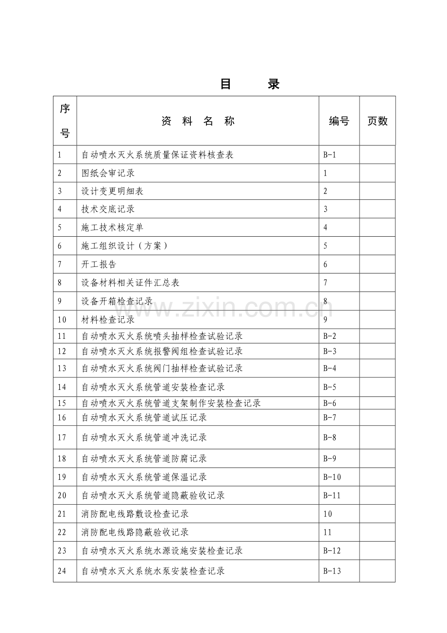 自动喷水灭火系统施工安装质量记录(样本).docx_第2页