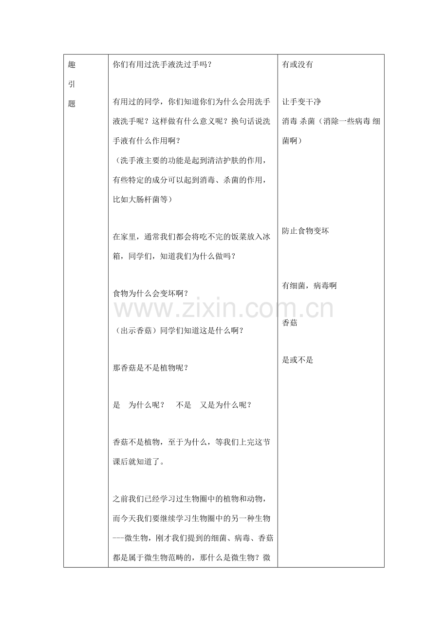 八年级生物上册 第五单元 第四章 微生物在生物圈中的作用教案 冀少版-人教版初中八年级上册生物教案.doc_第2页