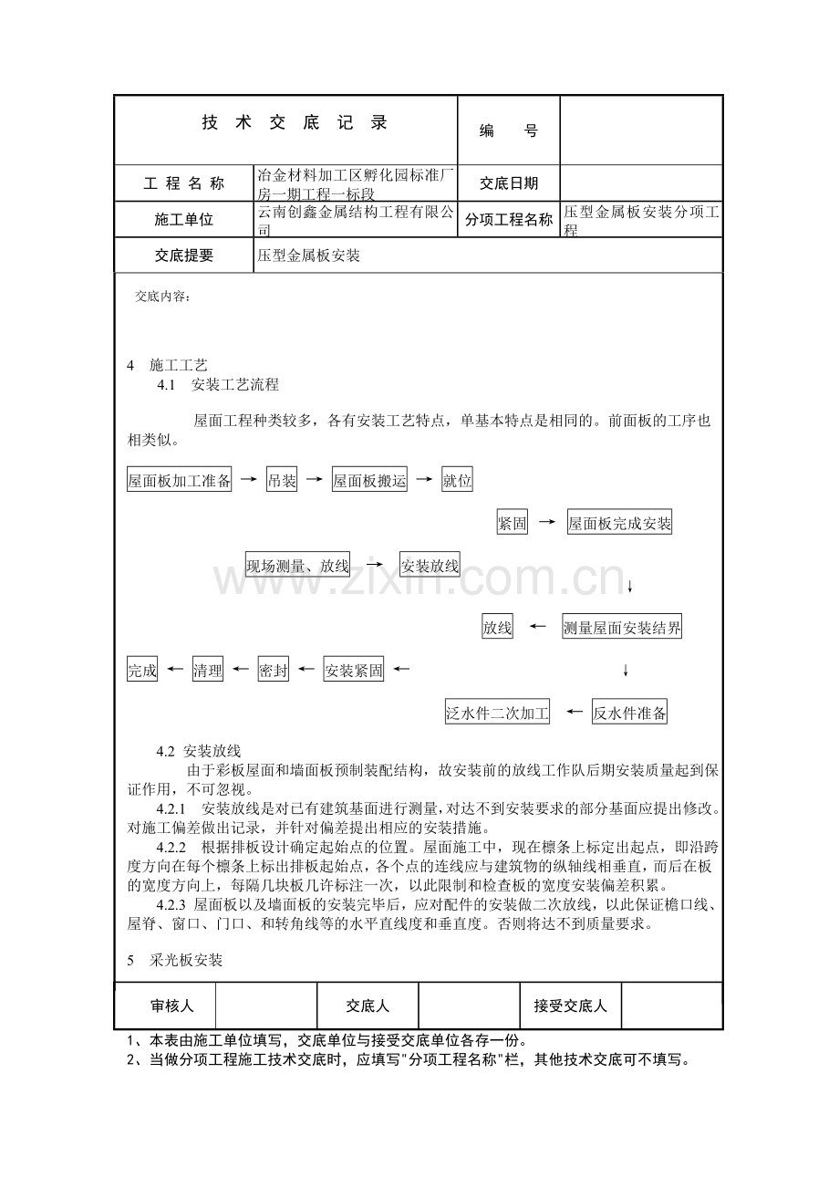 压型金属板安装技术交底内容.doc_第2页