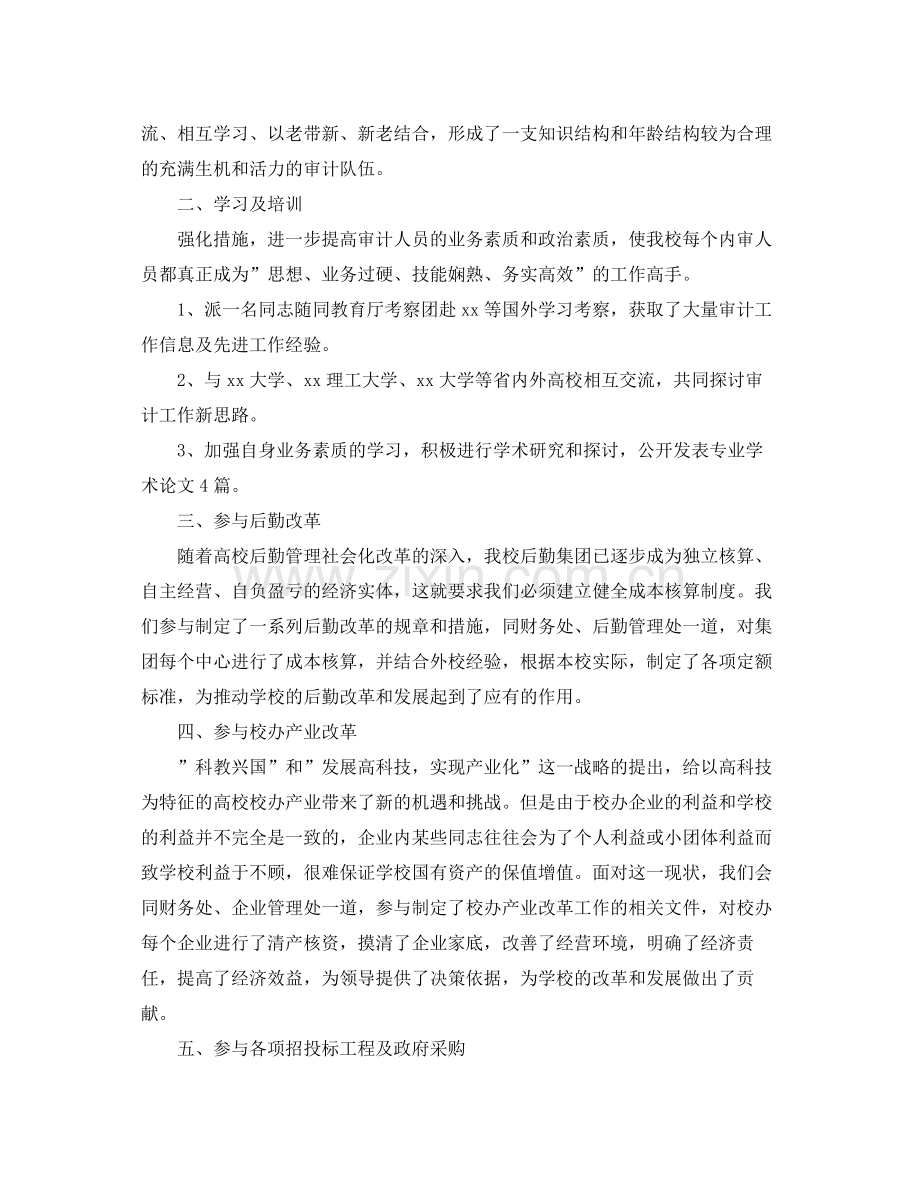 审计部门年终个人工作总结三篇 .docx_第2页