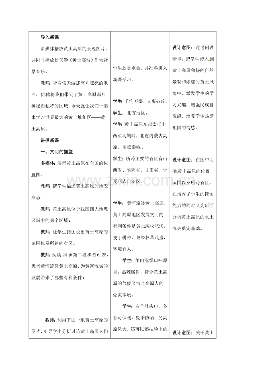 贵州省玉屏侗族自治县八年级地理下册 6.3 世界最大的黄土堆积区——黄土高原教案 （新版）新人教版-（新版）新人教版初中八年级下册地理教案.doc_第2页