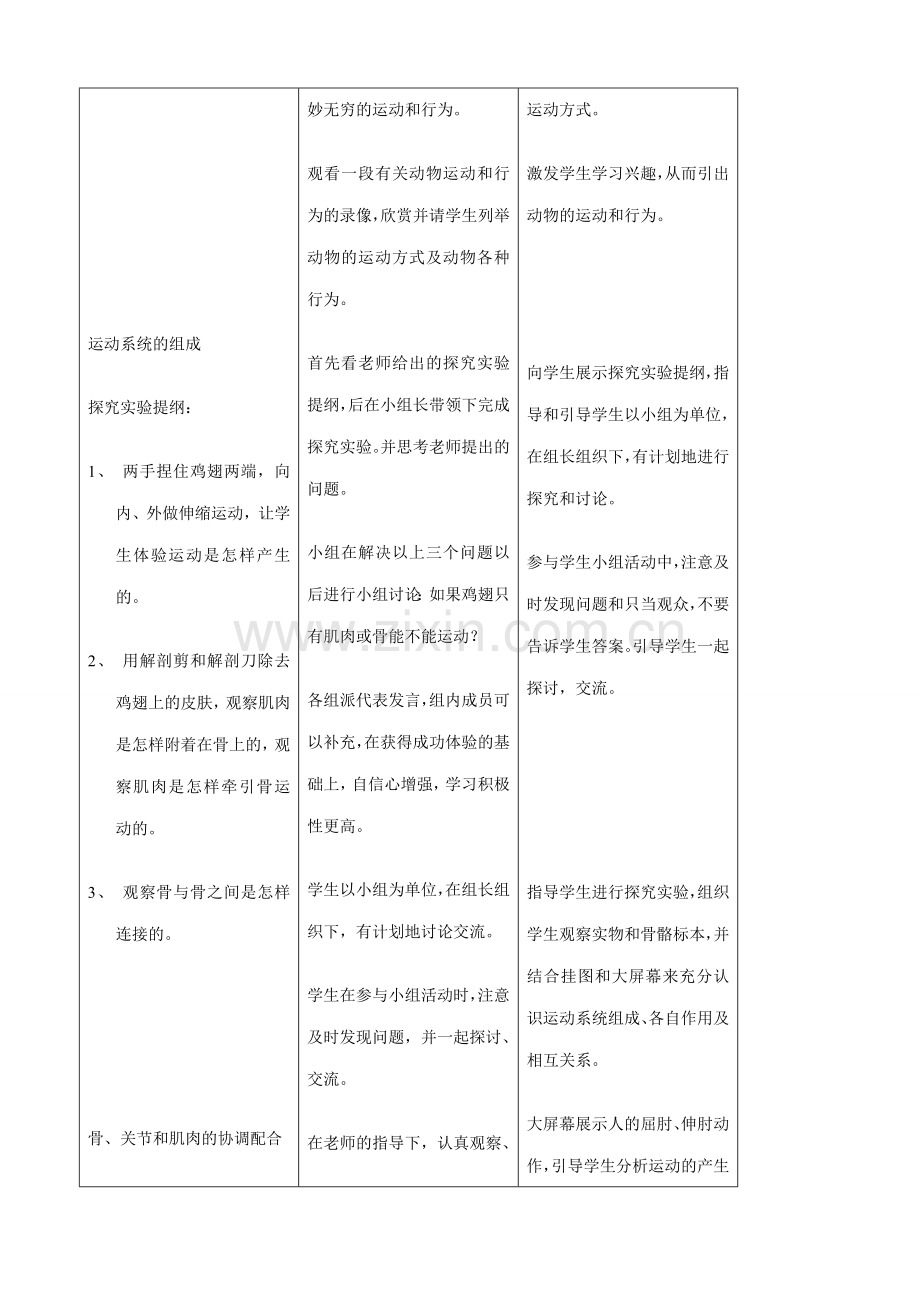 八年级生物新人教版 动物的运动.doc_第2页