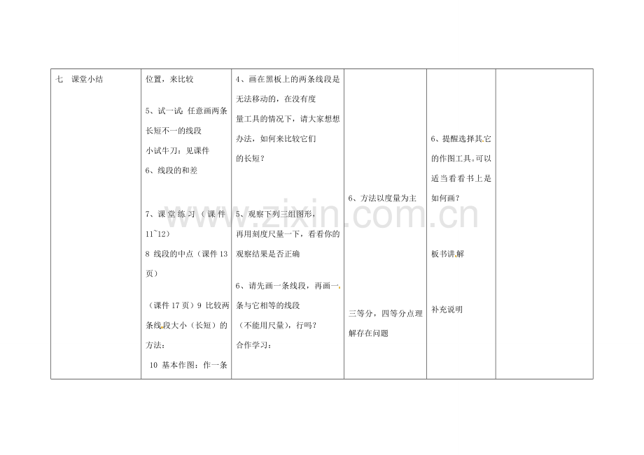 四川省华蓥市明月镇七年级数学上册 4.2 直线、射线、线段（第2课时）教案 （新版）新人教版.doc_第3页