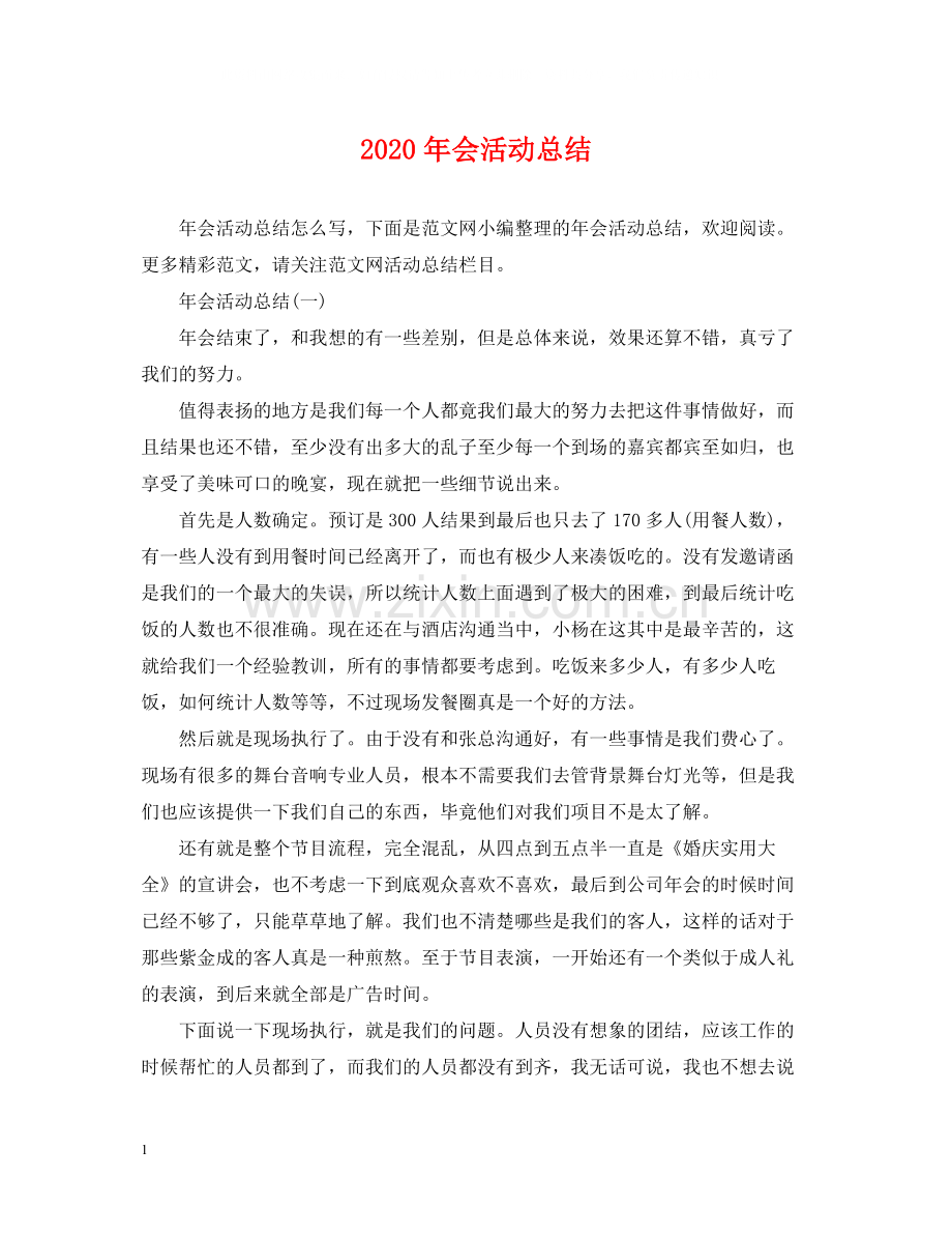 2020年会活动总结.docx_第1页